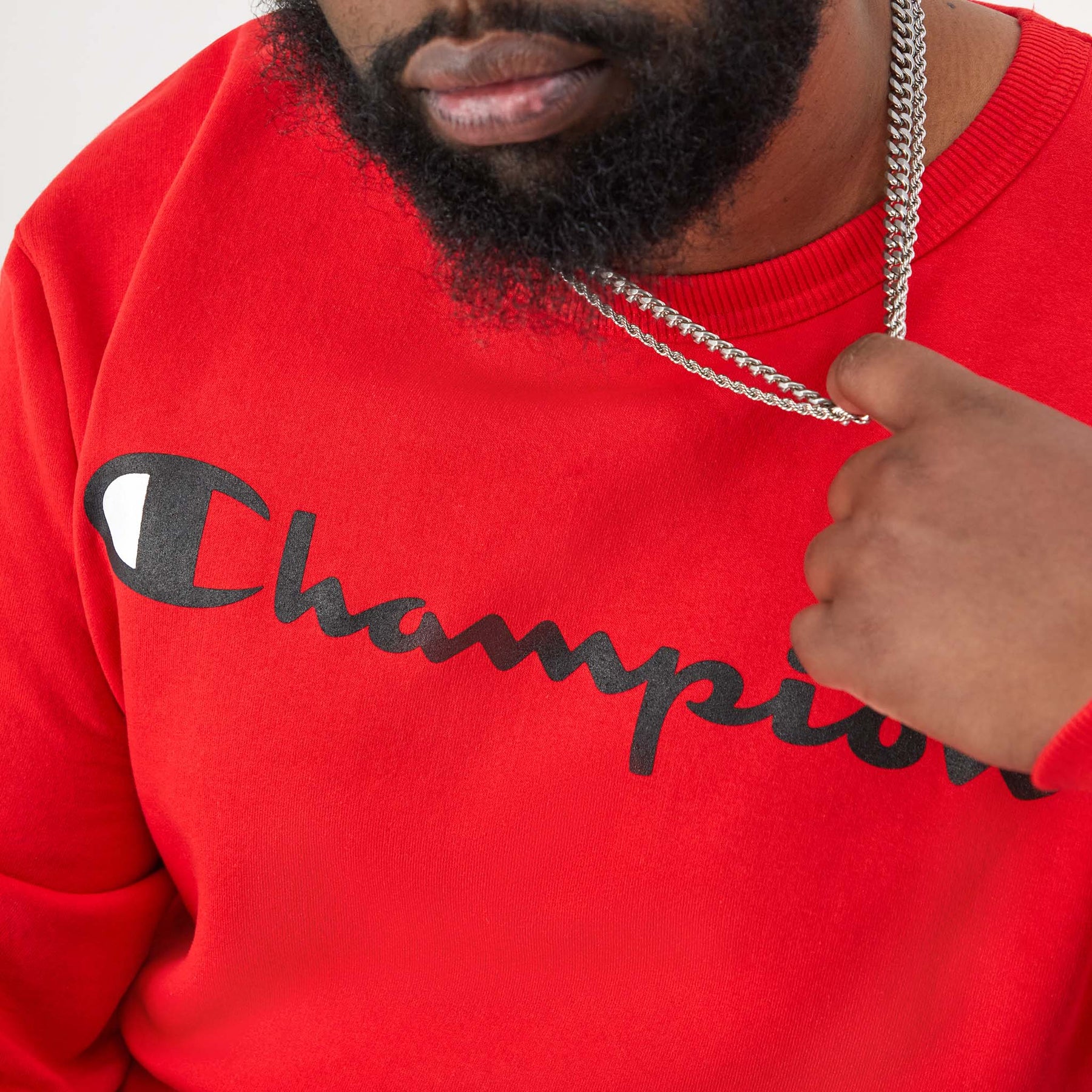 Powerblend Crewneck Sweatshirt, Script Logo - Big & Tall