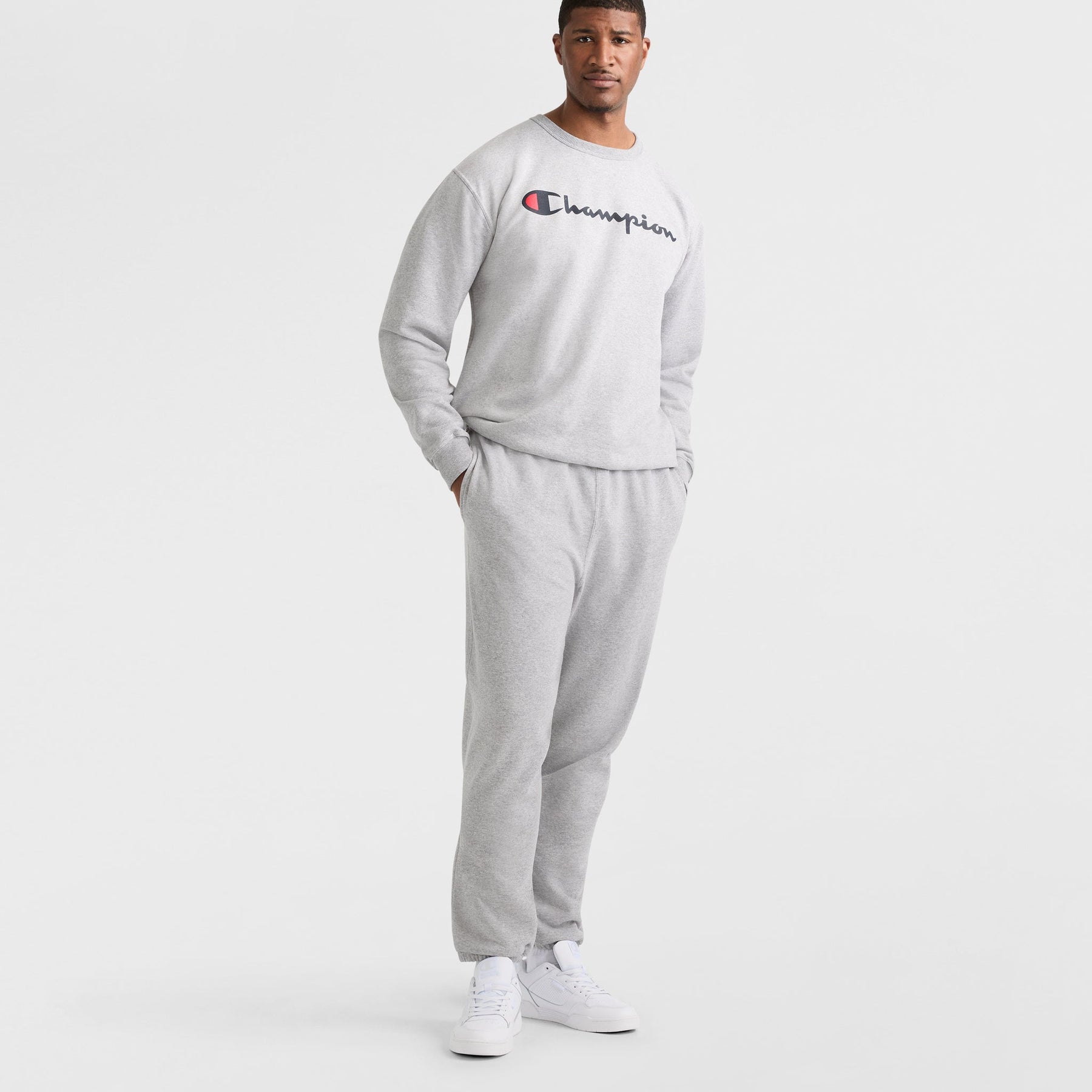 Powerblend Sweatpants, Cinched Hem, C Logo - Big & Tall