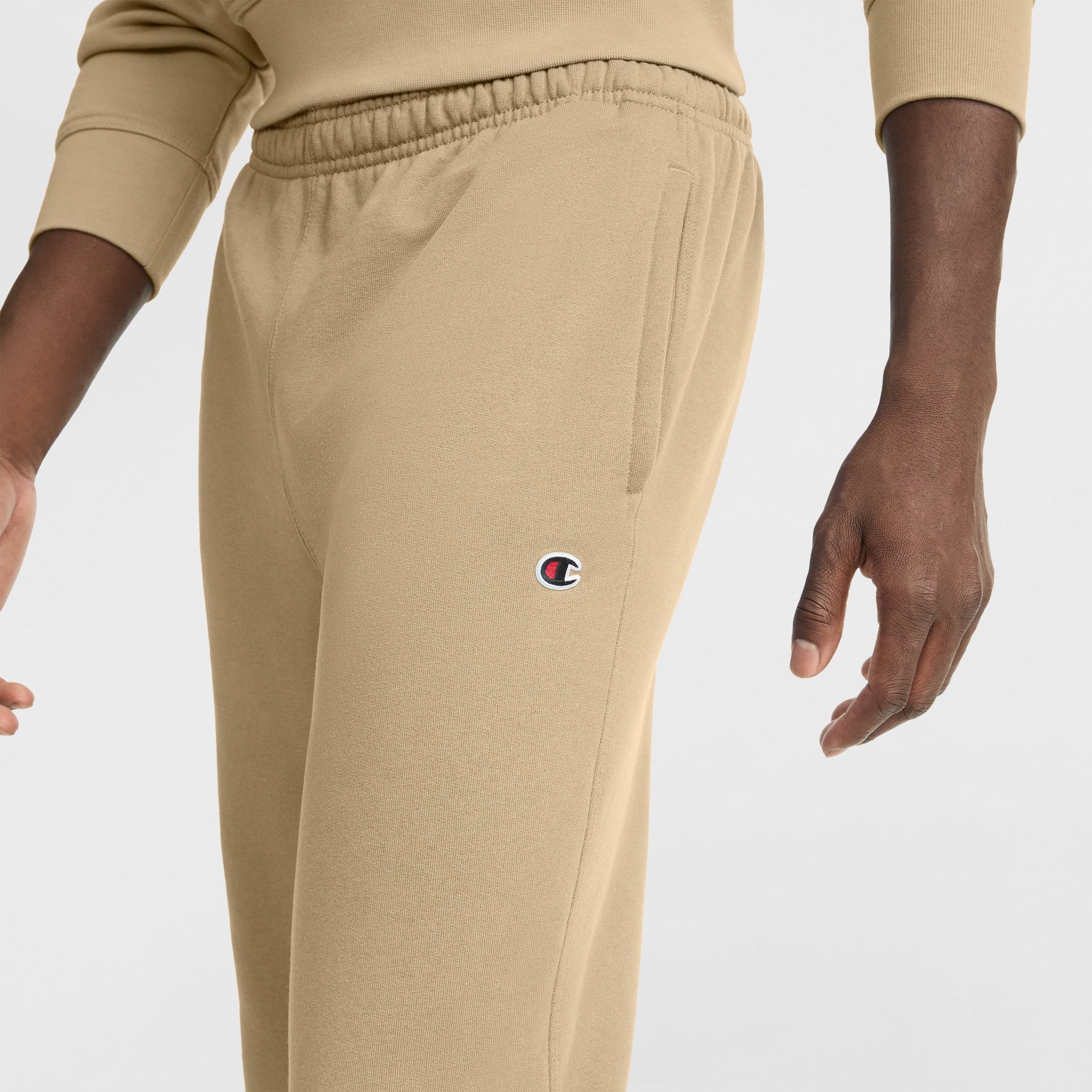 Powerblend Sweatpants, Relaxed Hem, C Logo