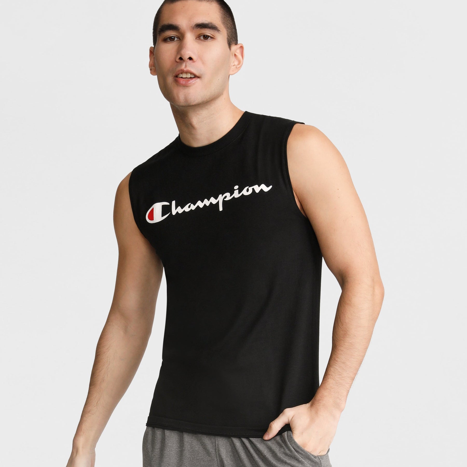 Classic Muscle Tank, Script Logo