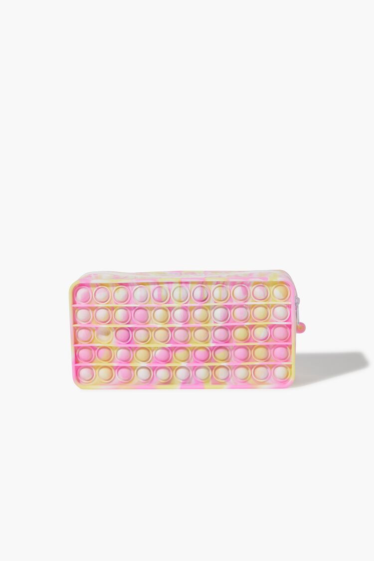 Forever 21 Women's Textured Marble Print Makeup Bag Pink/Multi
