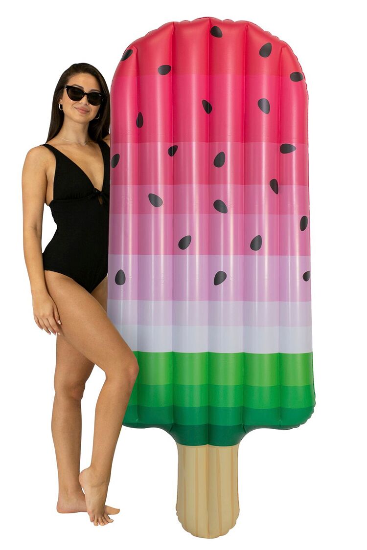 Forever 21 Women's PoolCandy Giant Watermelon Ice Pop Pool Raft Red/Multi