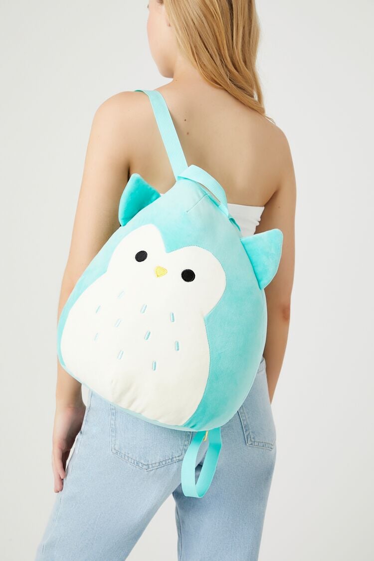 Forever 21 Women's Squishmallows Winston Backpack Plush Toy Blue