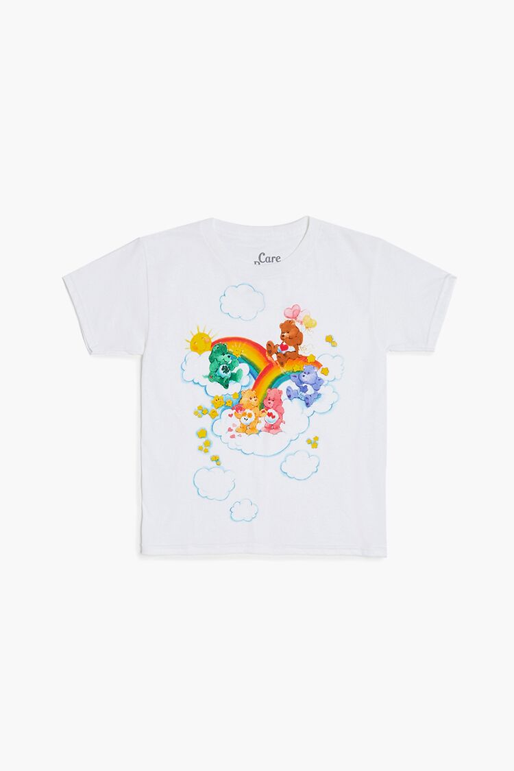 Forever 21 Girls Care Bears Graphic T-Shirt (Kids) White/Multi