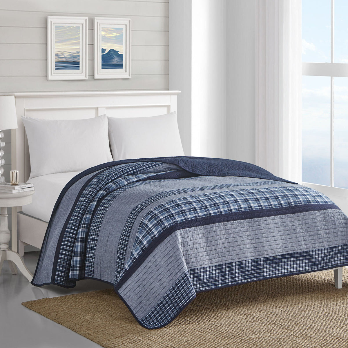 Nautica Adelson Twin Quilt Navy
