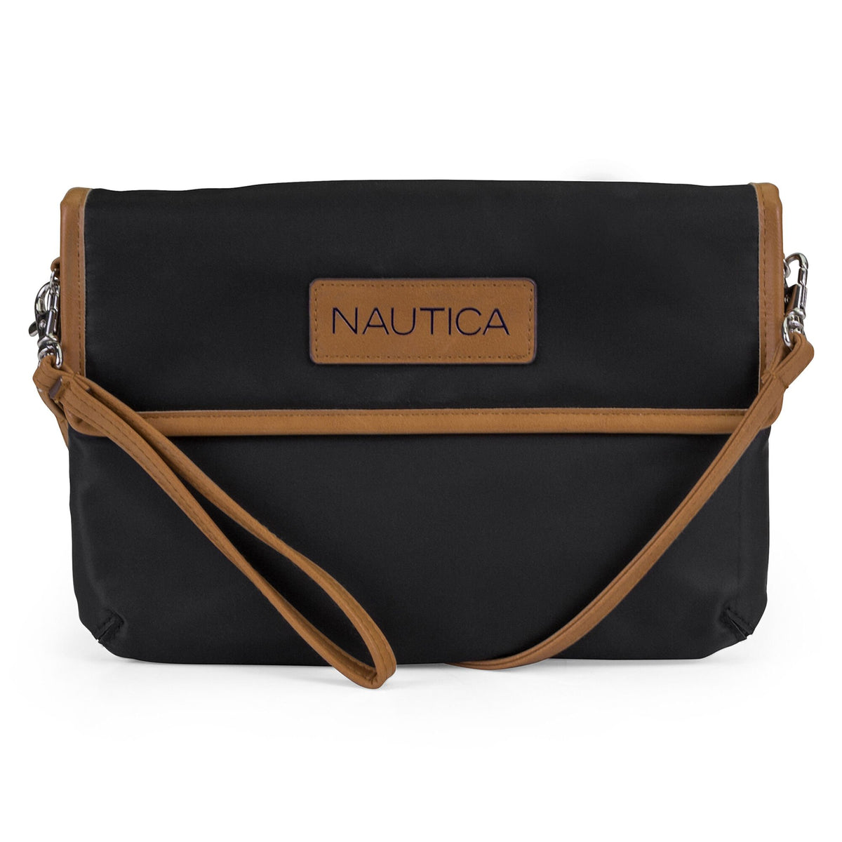 Nautica Women's Nylon Mini Wallet Crossbody Bag Black