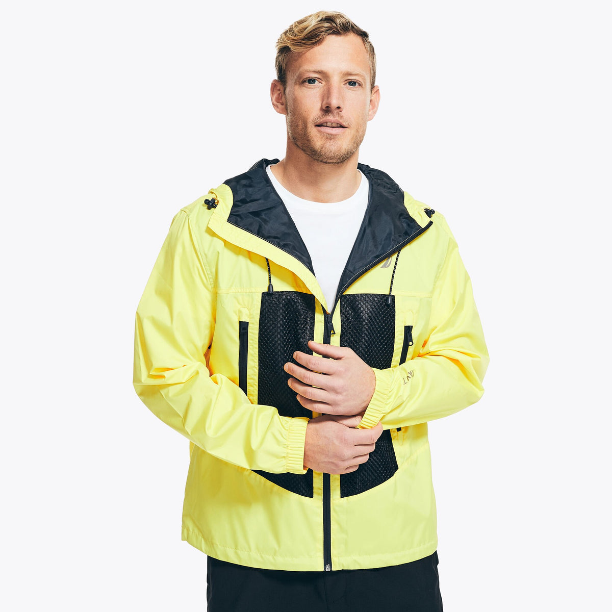 Nautica Men's Navtech Packable Jacket Marigold