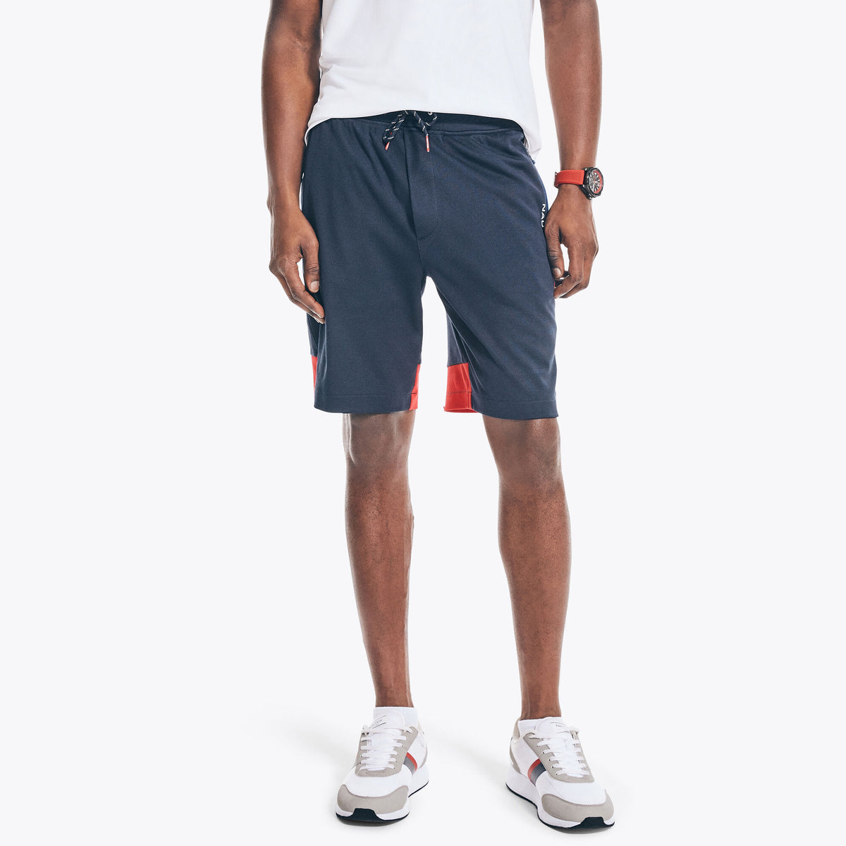 Nautica Men's Competition Sustainably Crafted 9" Colorblock Short Navy