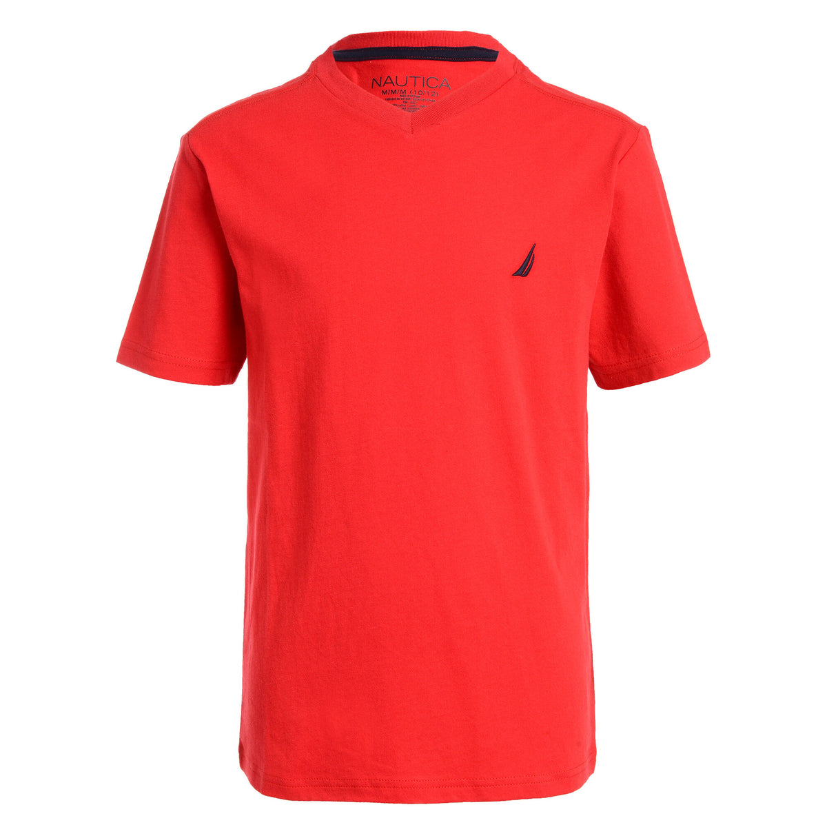 Nautica Little Boys' V-Neck T-Shirt Melonberry