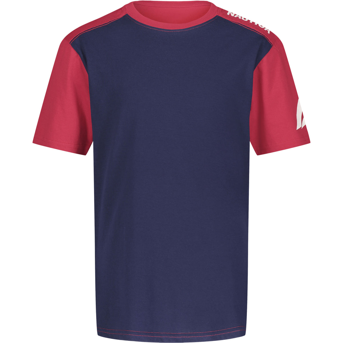 Nautica Little Boys' Shoulder Logo T-Shirt J Navy
