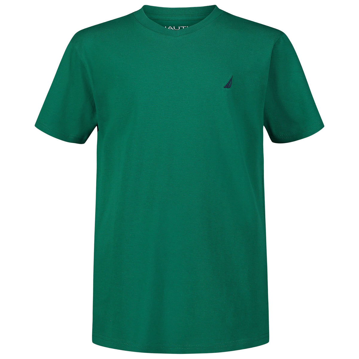 Nautica Boys' V-Neck T-Shirt Deep Forest Heather