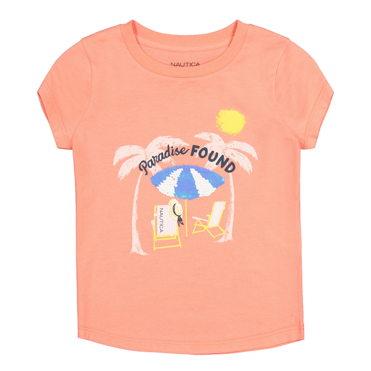 Nautica Little Girls' Paradise Found T-Shirt (4-6X) Cruise