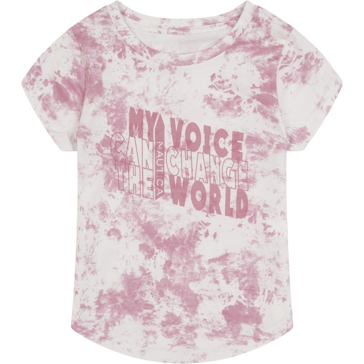 Nautica Girls' Change The World T-Shirt (7-16) Firey Red