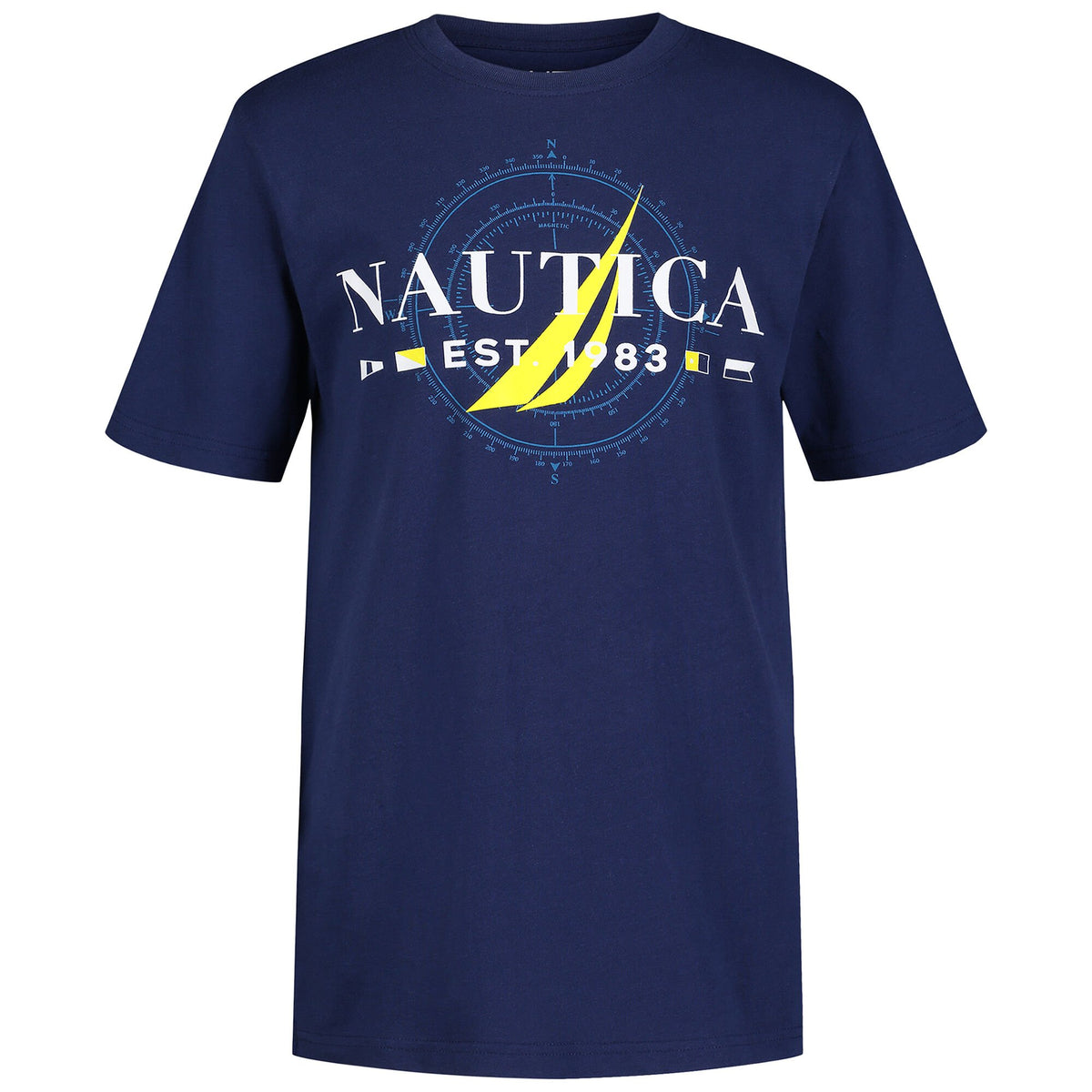 Nautica Little Boys' Navigation Graphic T-Shirt J Navy