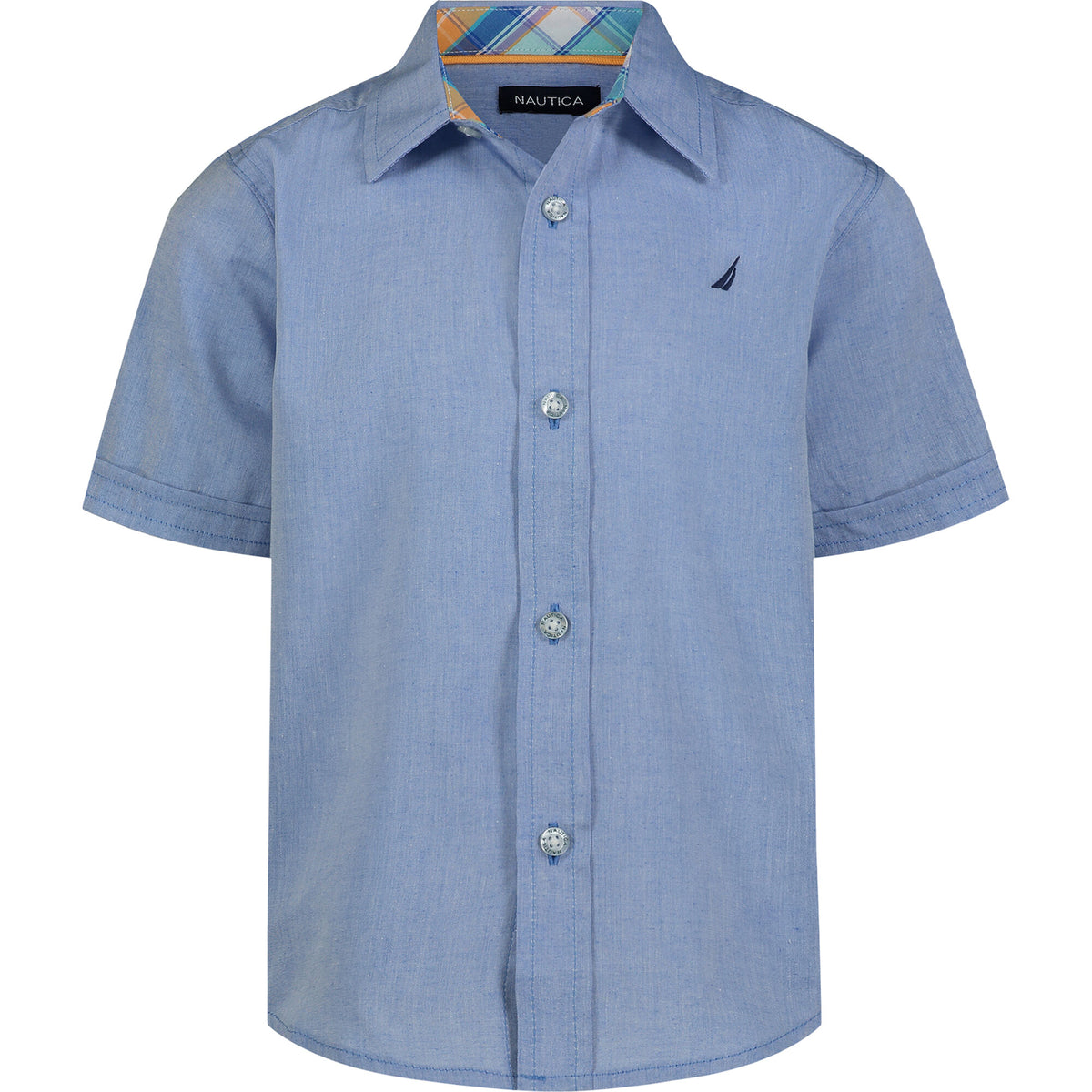 Nautica Little Boys’ Textured Shirt Cobalt Wave