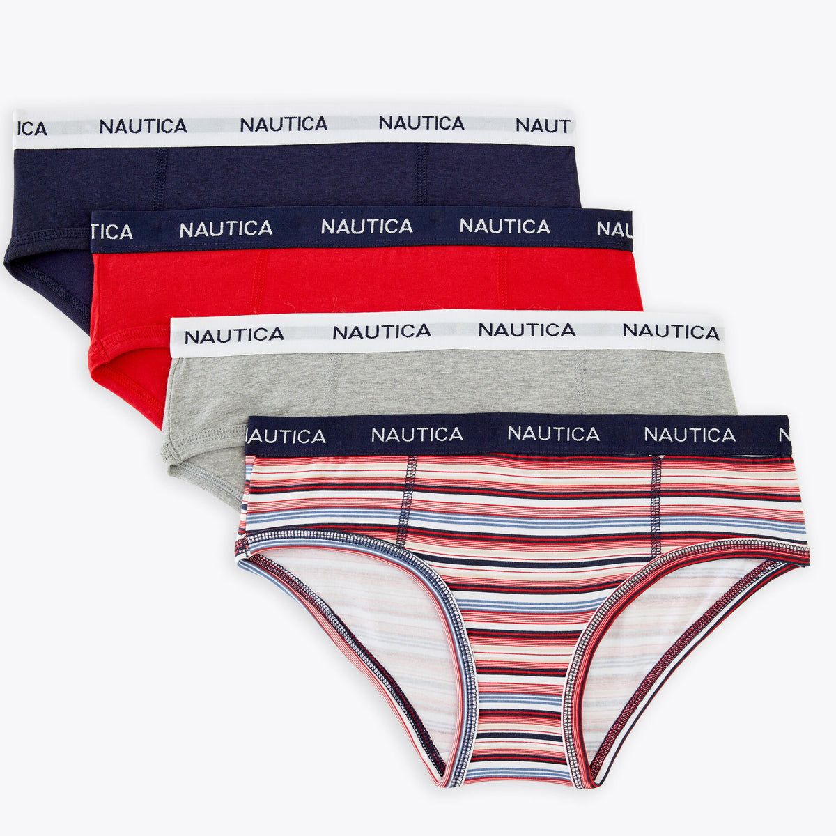 Nautica Women's Cotton Hipster Briefs Buoy Red