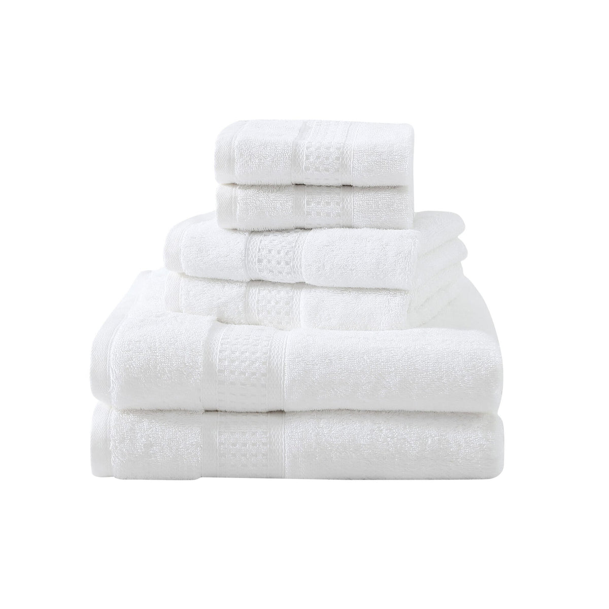 Nautica Oceane White 6-Piece Antibacterial Towel Set Multi