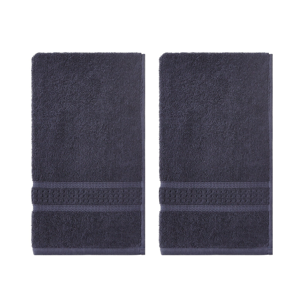 Nautica Oceane Navy 2-Piece Antibacterial Hand Towel Set Deep Dive Wash