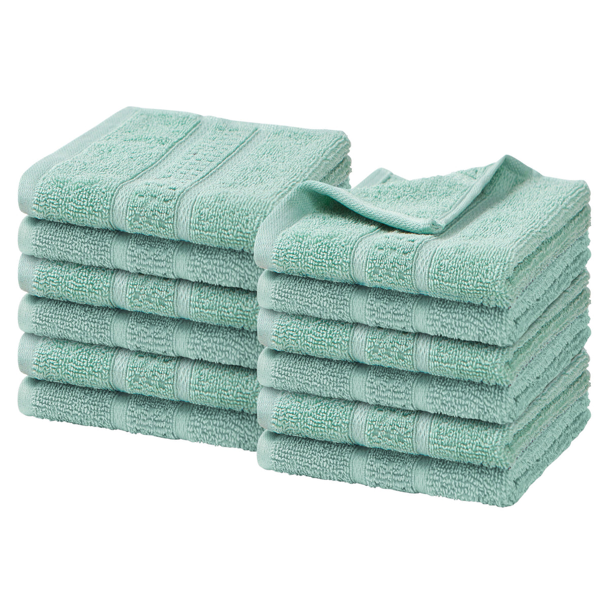 Nautica Oceane Turquoise 12-Piece Antibacterial Wash Towel Set Dark Navy