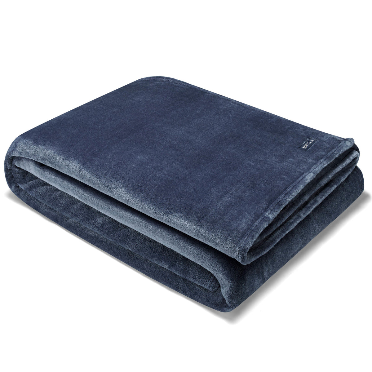 Nautica Captains Ultra Soft Plush Twin Blanket In Blue Navy