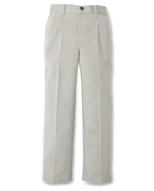 Brooks Brothers Boy's Pleat-front Non-Iron Chinos Stone