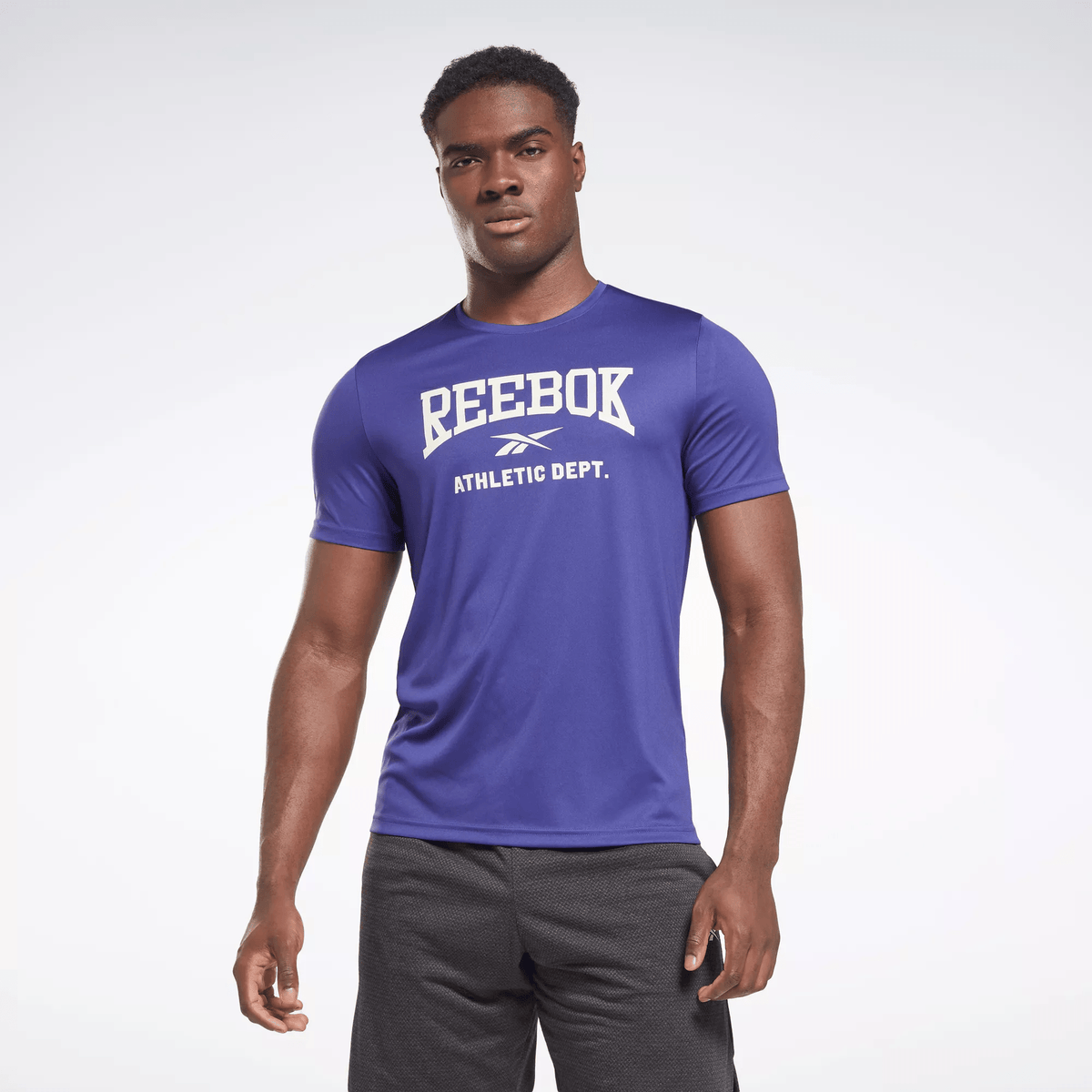 Reebok Men's Workout Ready Graphic T-Shirt Purple