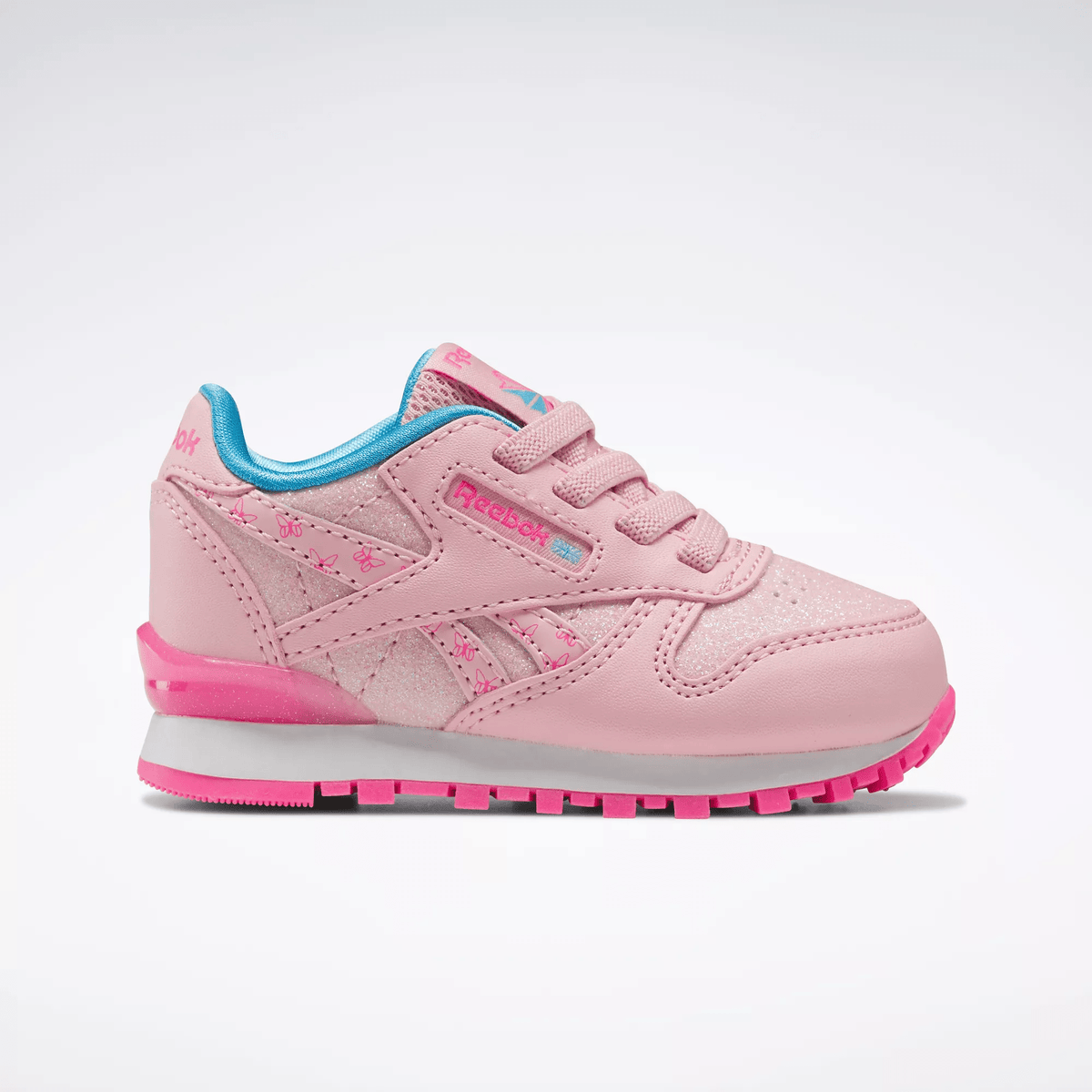 Reebok Women's Classic Leather Step 'n' Flash Shoes Pink