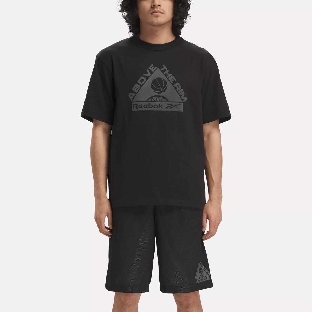 Reebok Men's Basketball Above the Rim Graphic T-Shirt Black