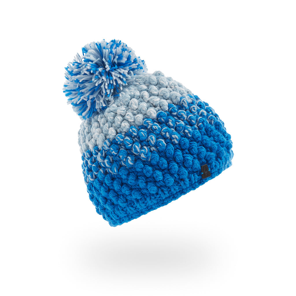 Spyder Brrr Berry Pom Hat Blue