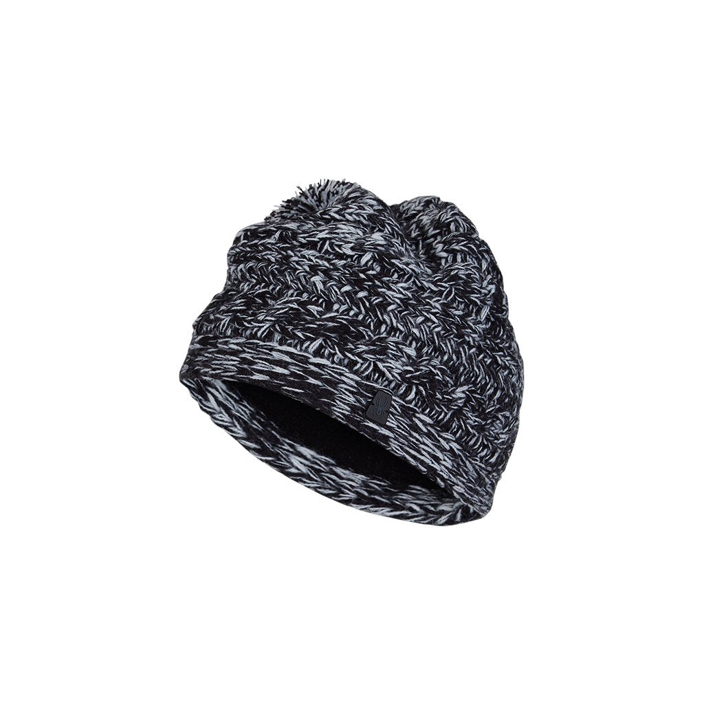 Spyder Twisty Knit Pom Hat Black