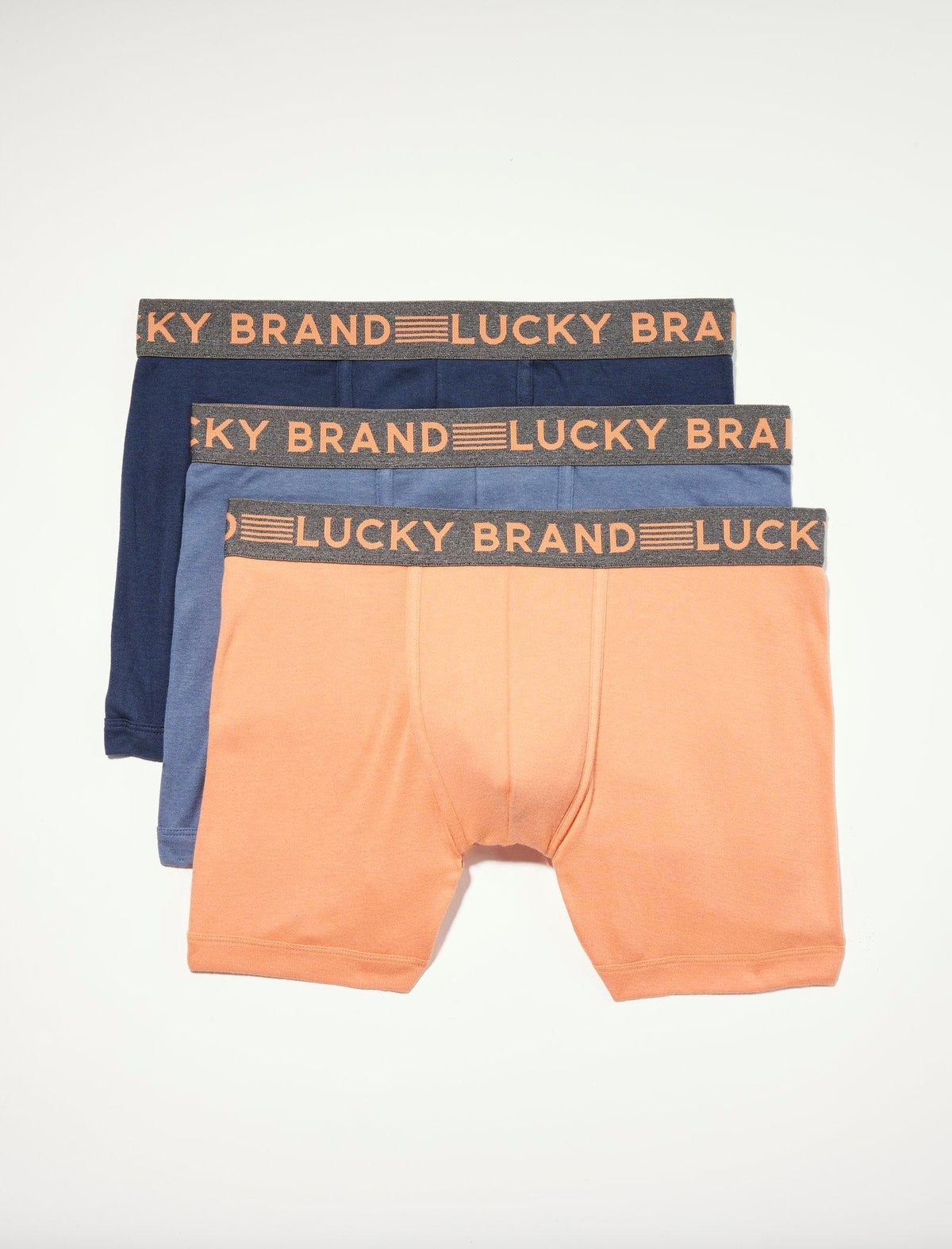 Lucky Brand 3 Pack Cotton Modal Boxer Briefs Multi