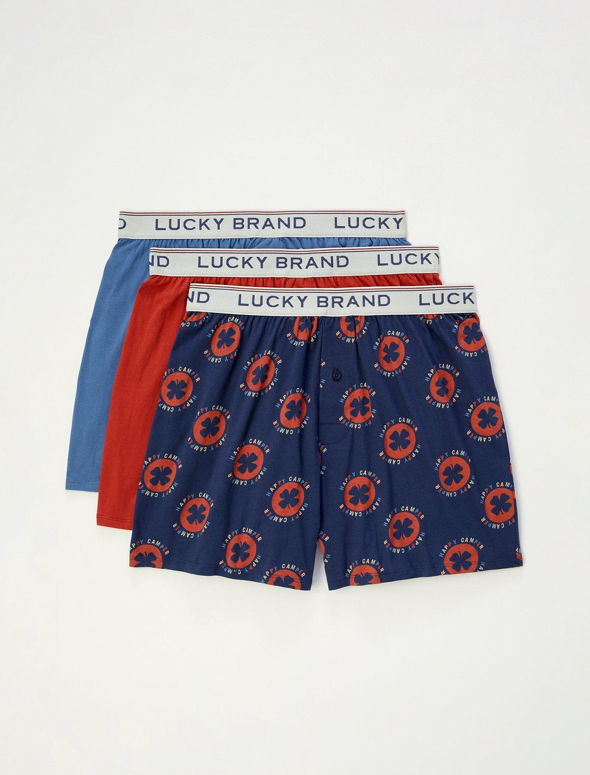 Lucky Brand 3 Pack Knit Boxers Multi