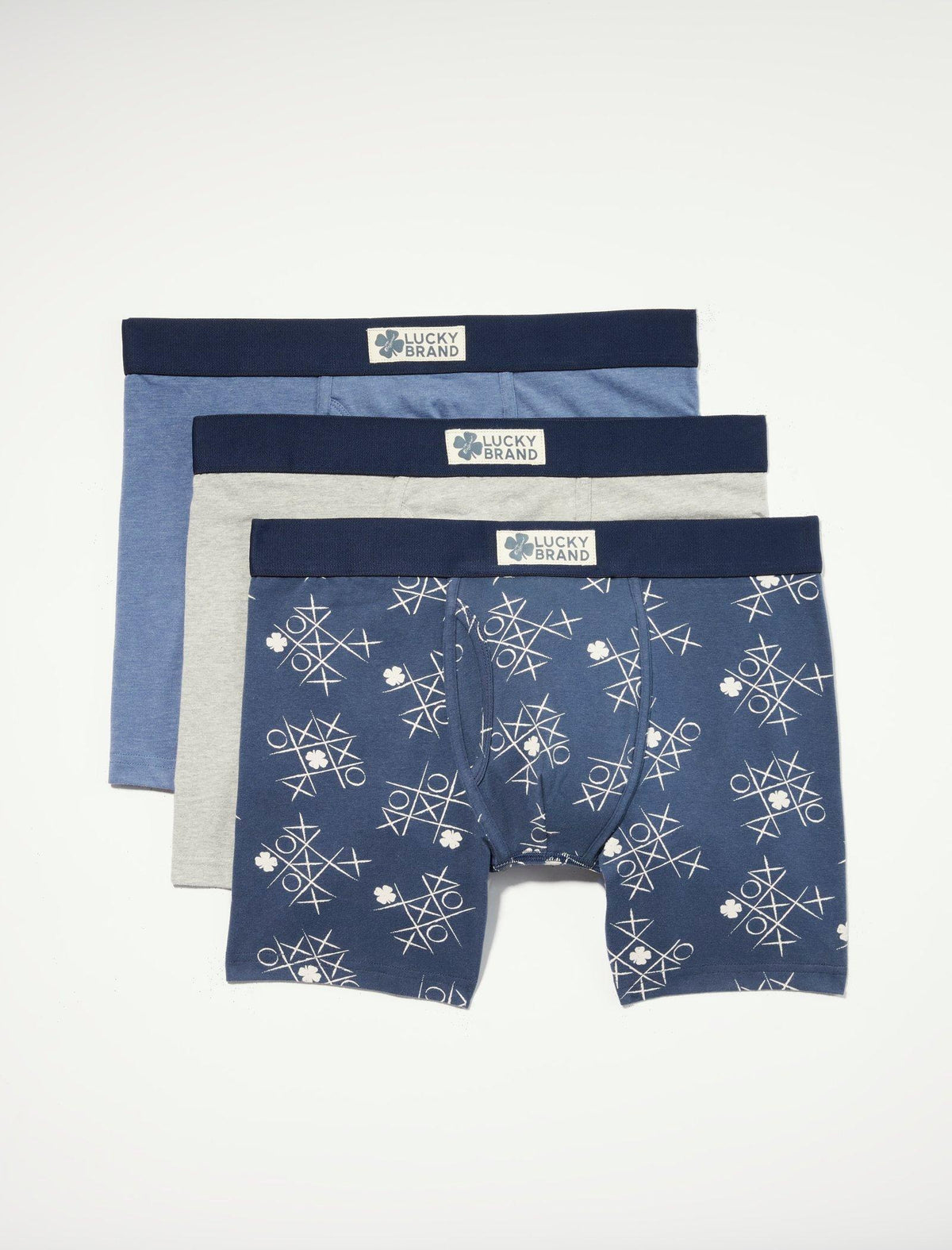 Lucky Brand 3 Pack Stretch Boxer Briefs Multi