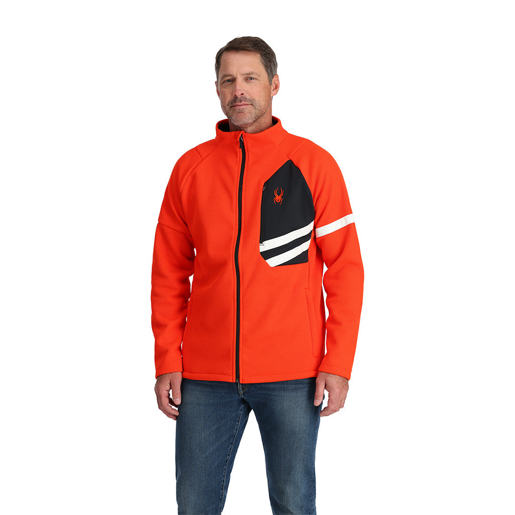 Spyder Wengen Bandit Full Zip Fleece Jacket Orange