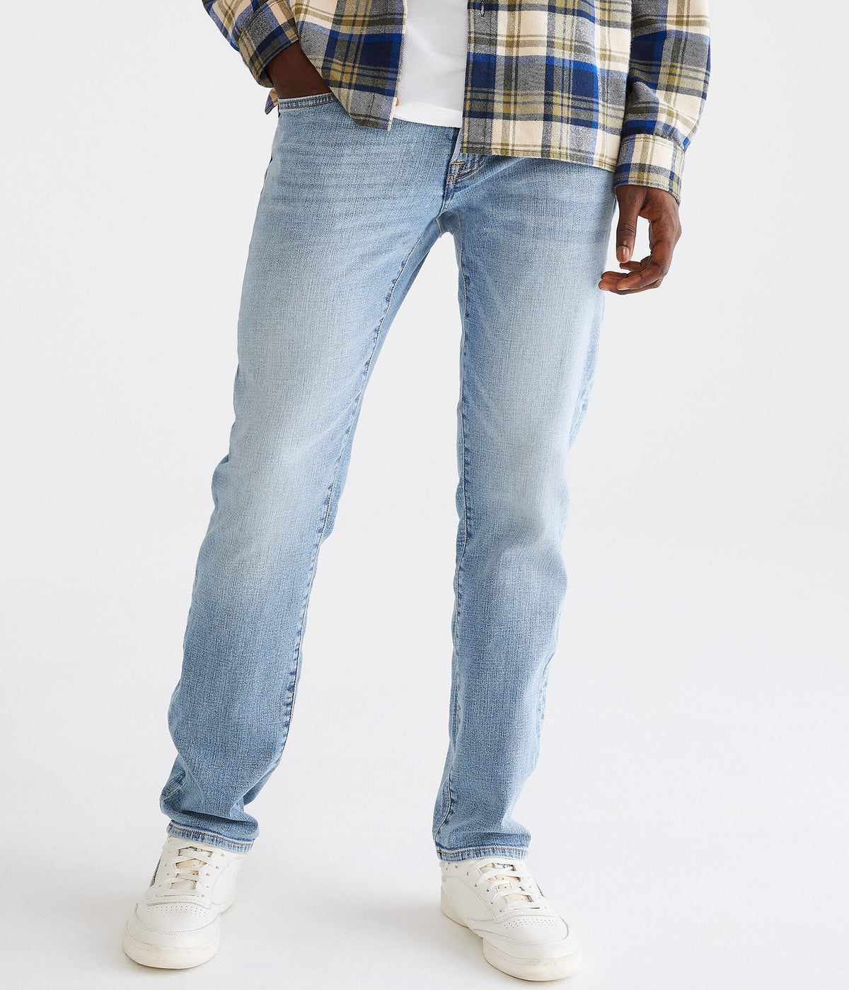 Aeropostale Mens' Slim Jean - Washed Denim - Size 40X34 - Cotton - Teen Fashion & Clothing Medium Wash