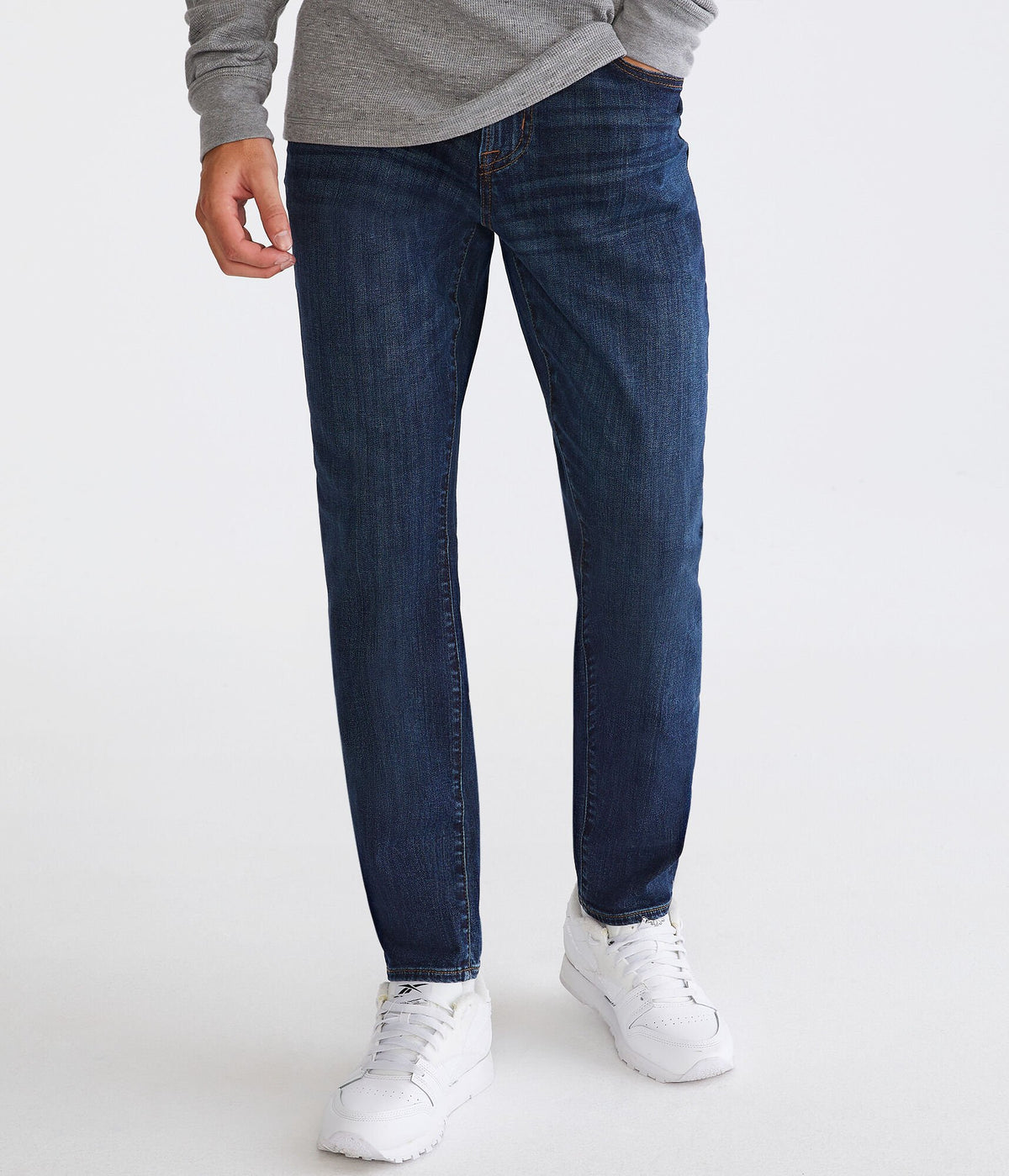 Aeropostale Mens' Athletic Skinny Jean - Blue - Size 32X30 - Cotton - Teen Fashion & Clothing Dark Wash