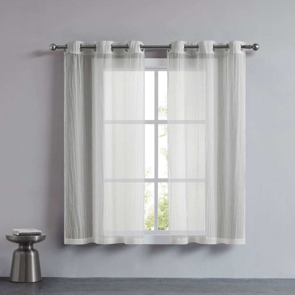 Juicy Couture Marnie Sheer Voile Curtains Smoke