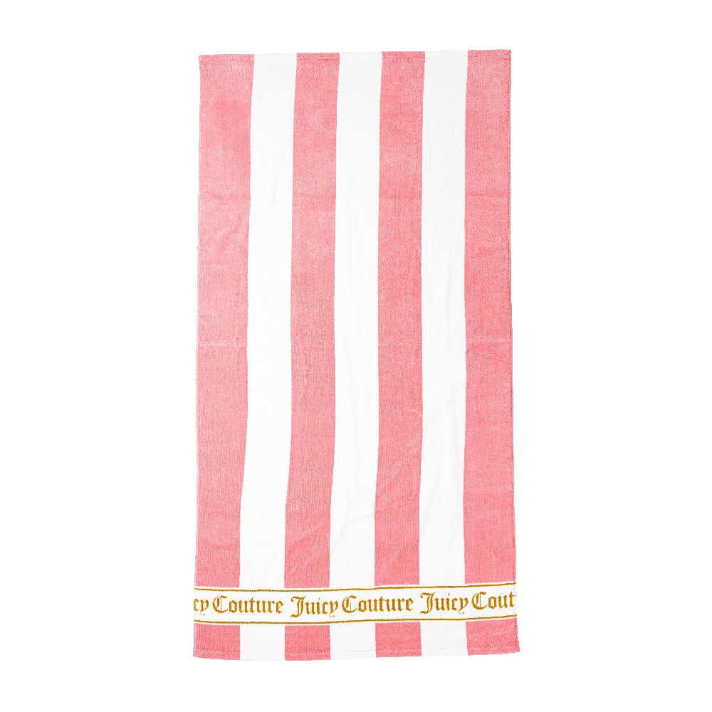 Juicy Couture Cabana Stripe Beach Towel Pink Cabana Stripe
