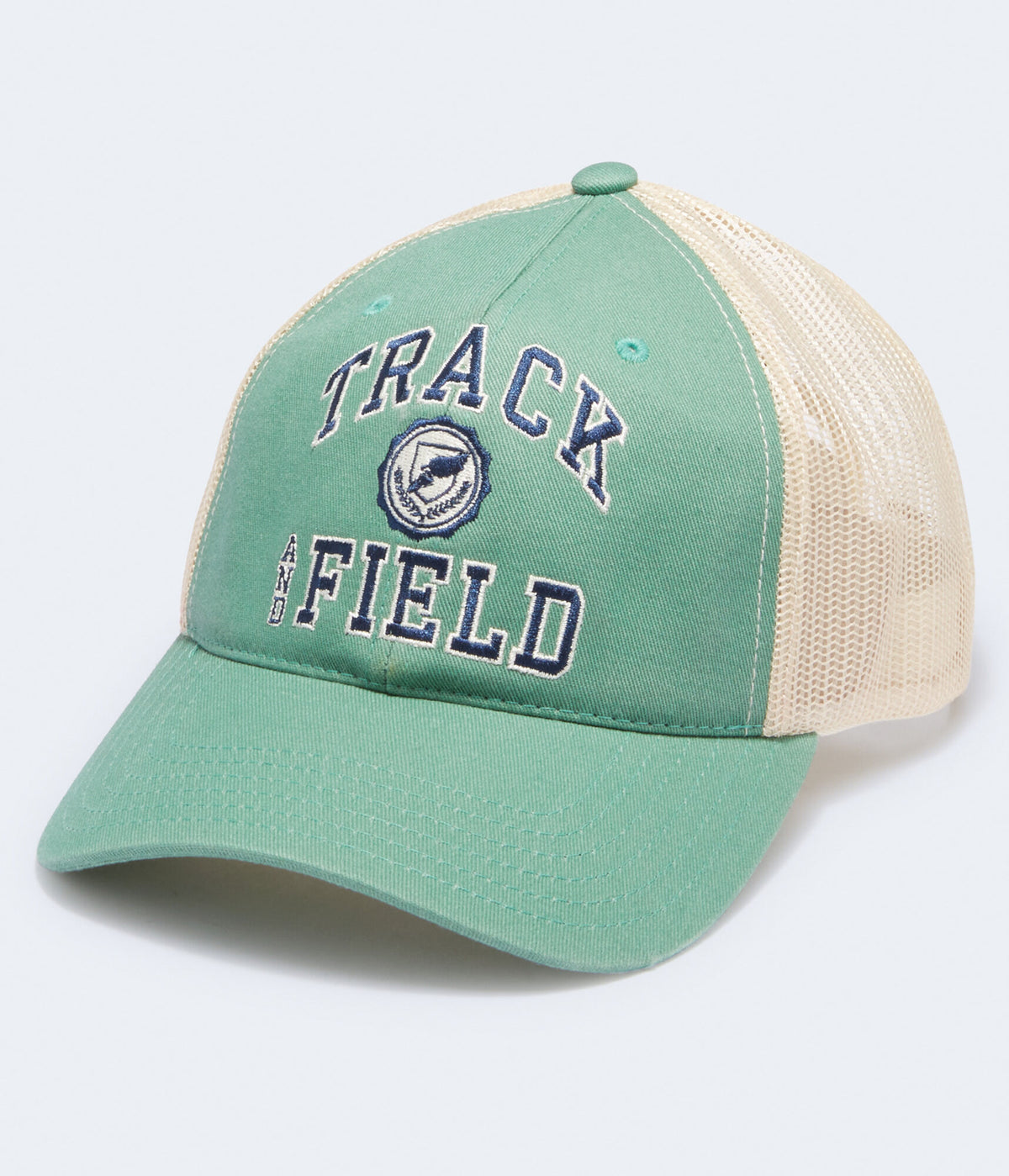 Aeropostale Mens' Track And Field Adjustable Trucker Hat -  - Size One Size - Cotton - Teen Fashion & Clothing Green