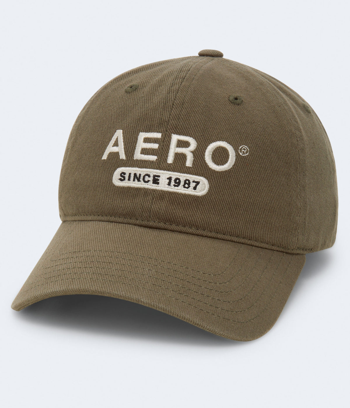 Aeropostale Mens' Since 1987 Adjustable Hat - Light Green - Size One Size - Cotton - Teen Fashion & Clothing Caper Green