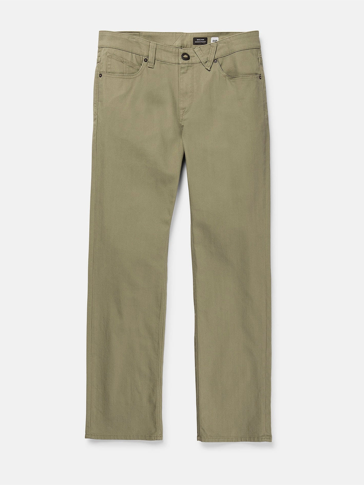 Volcom Solver 5 Pocket Slub Men's Pants Thyme Green