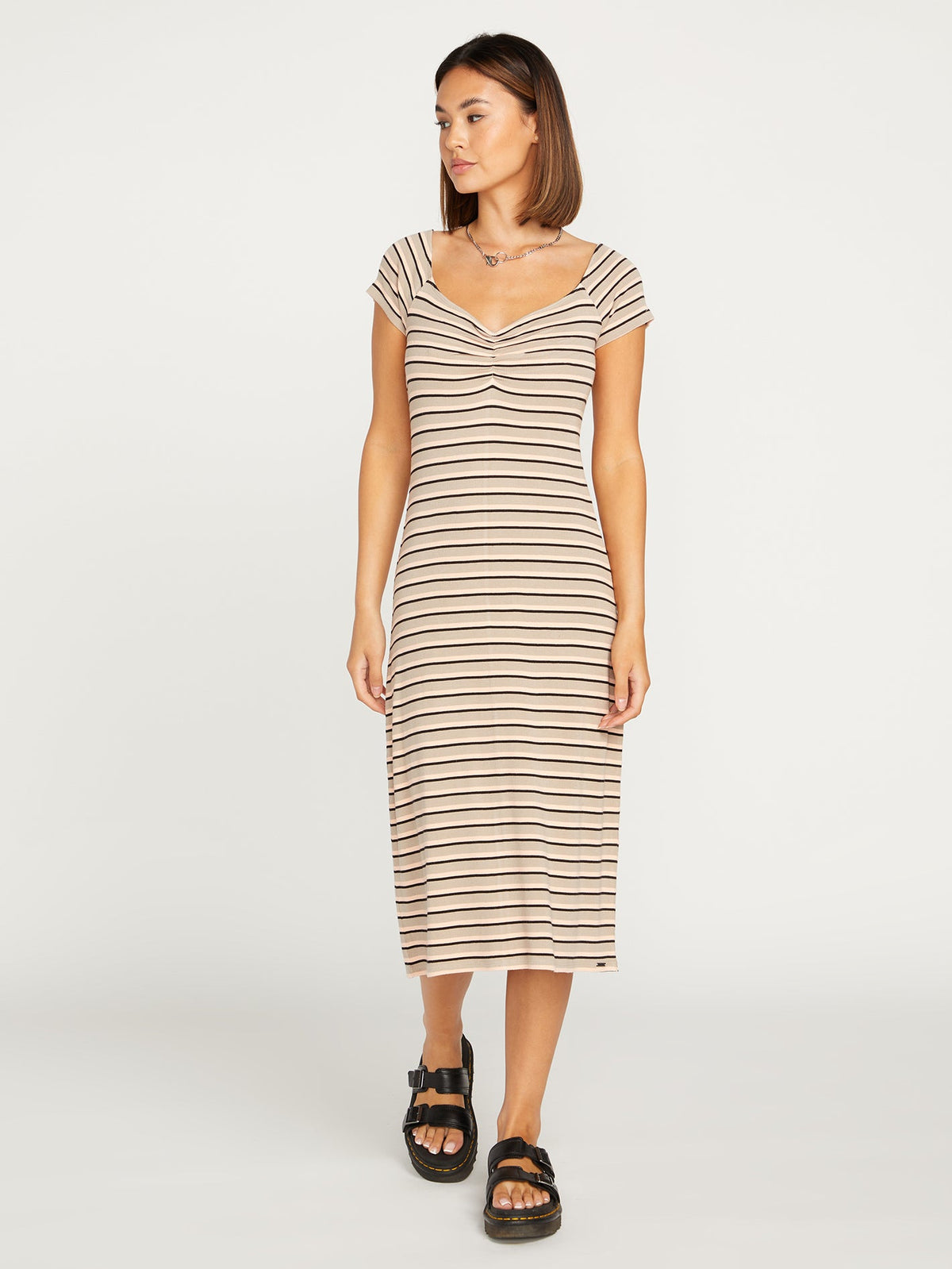 Volcom All Booed Up Women's Dress Taupe