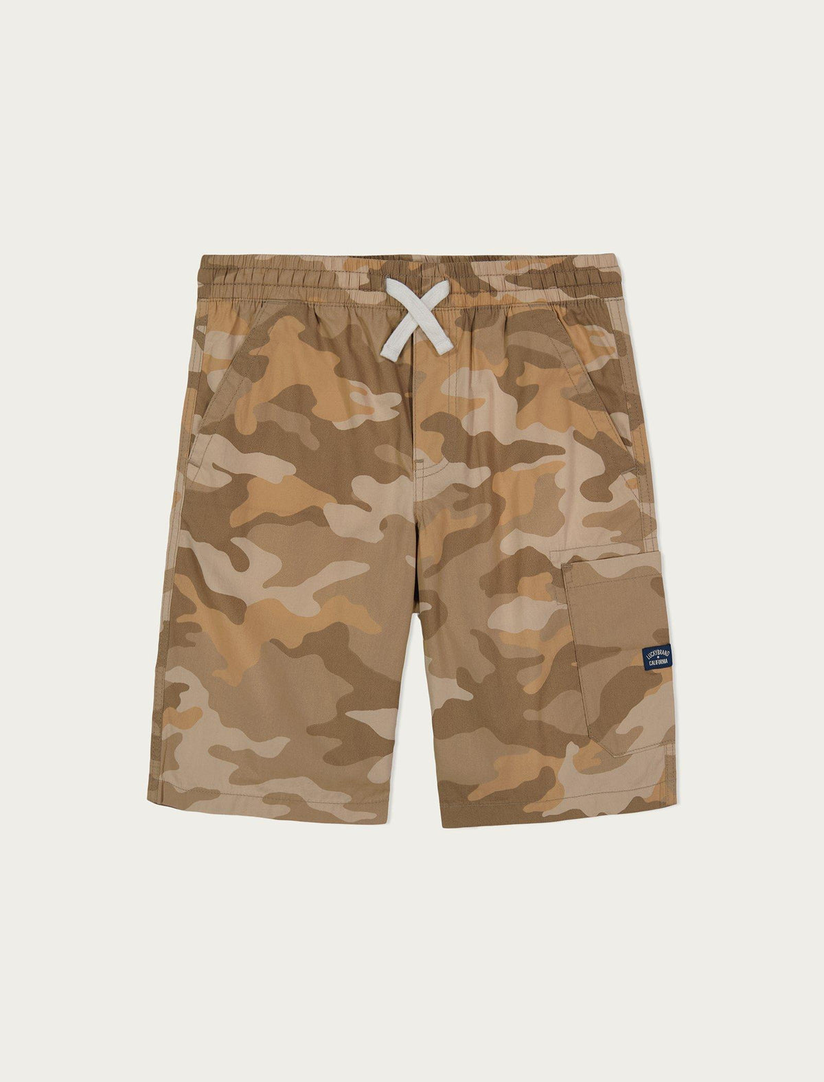 Lucky Brand Boys Camo Pull On Shorts Open White/Natural