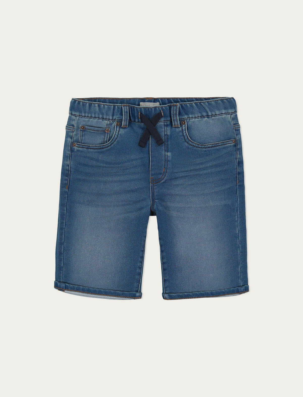 Lucky Brand Boys Knit Denim Shorts Light Blue
