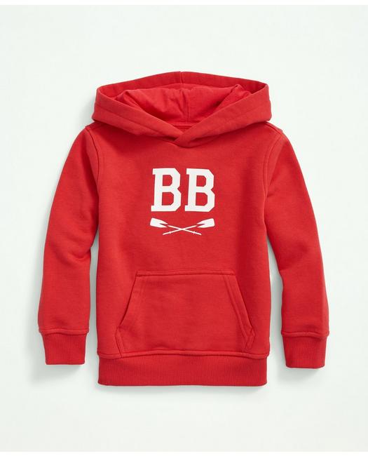 Brooks Brothers Boys BB Graphic Terry Hoodie Red