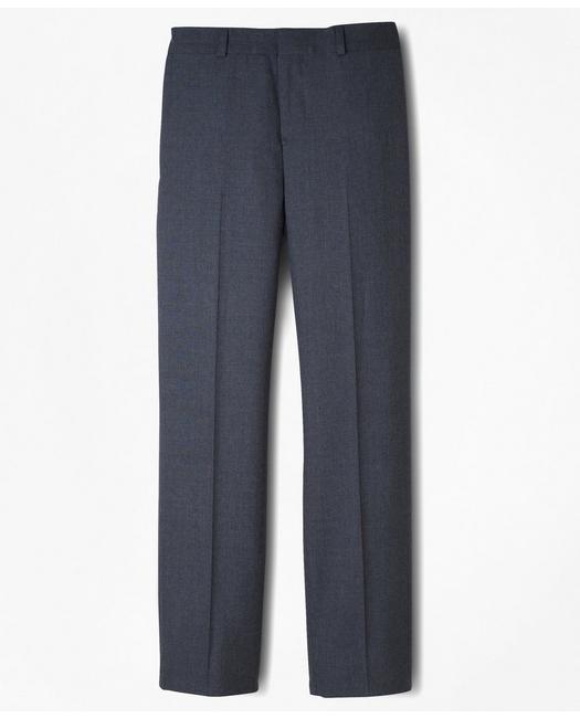Brooks Brothers Boys Prep Plain-Front Wool Suit Pants Grey