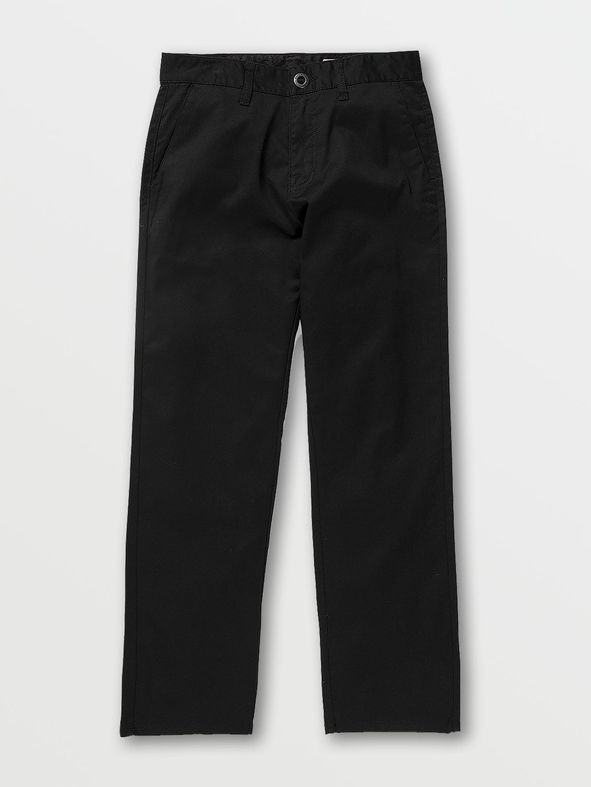 Volcom Frickin Regular Stretch Chino Boys Pants (Age 8-14) Black