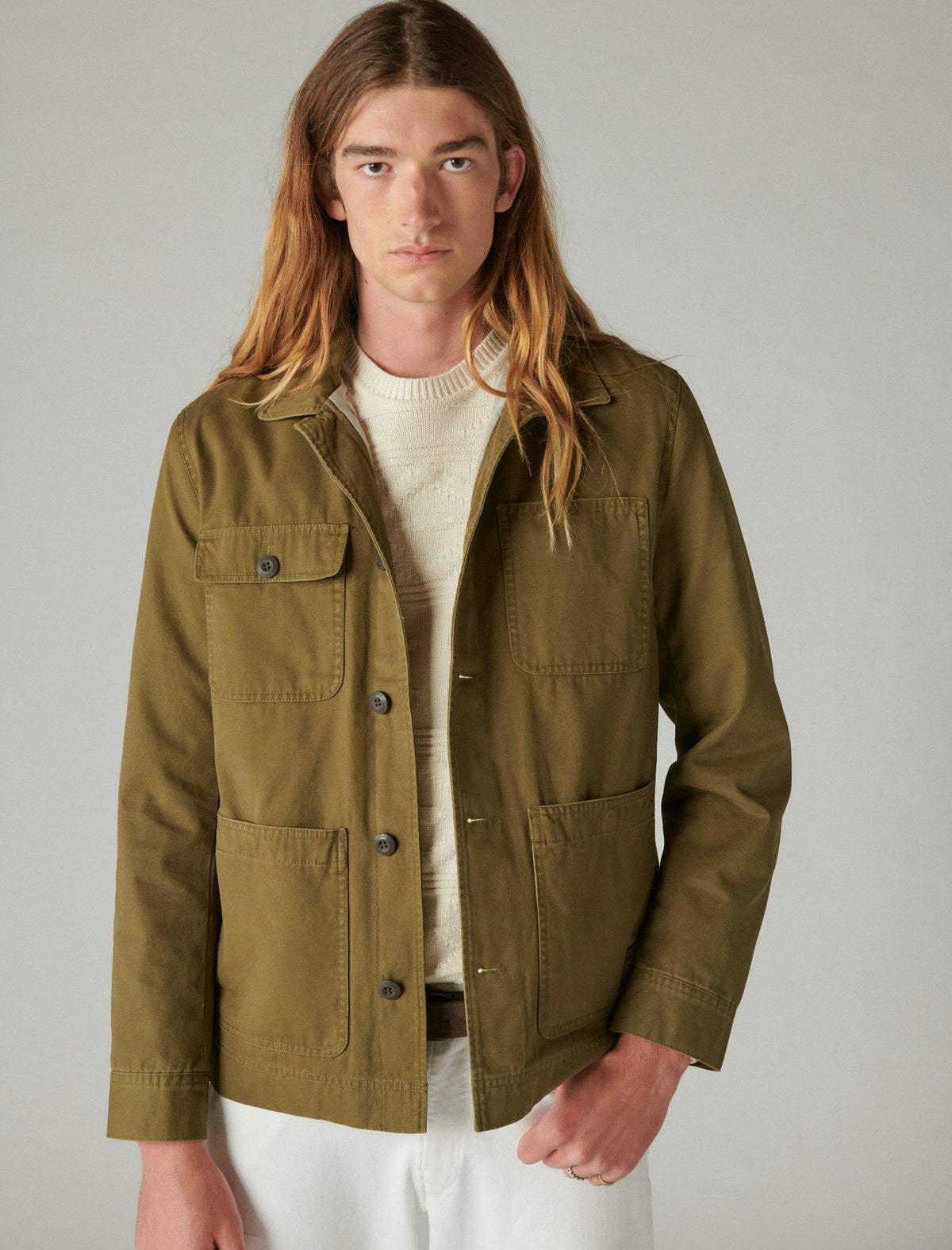 Lucky Brand Chore Jacket - Men's Clothing Outerwear Jackets Coats Olive