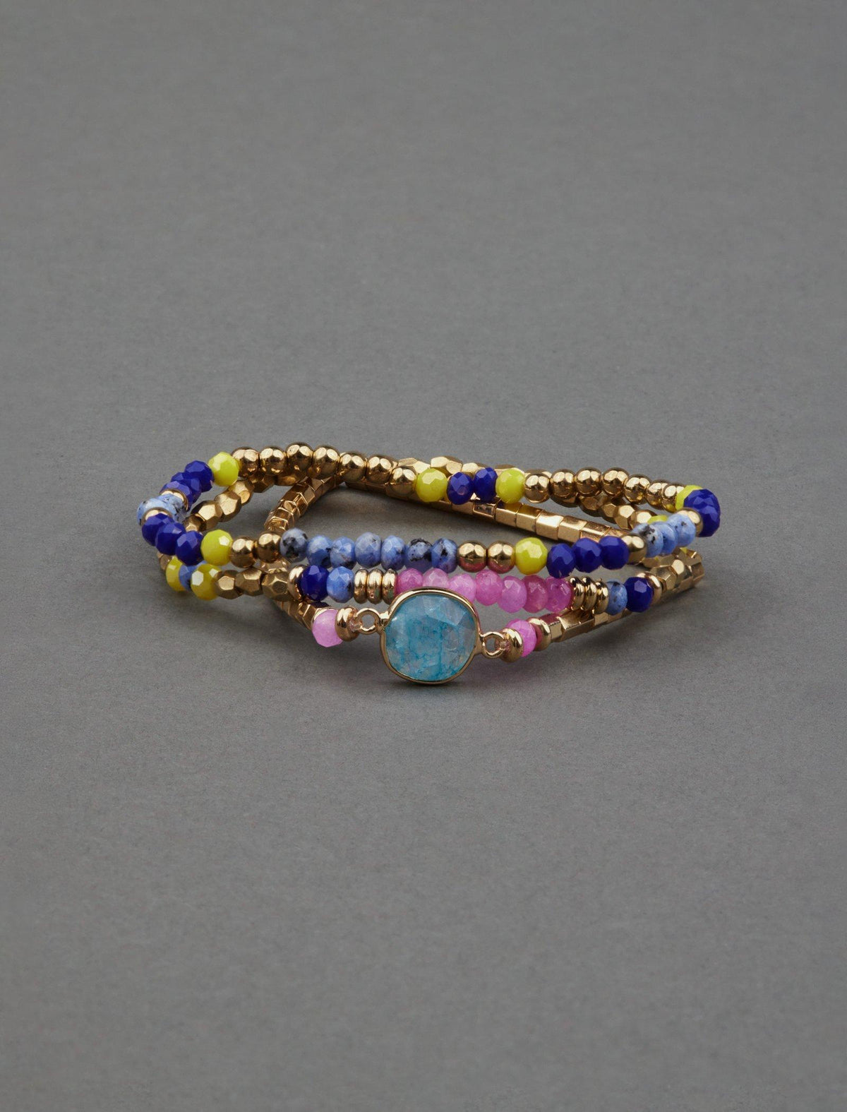 Lucky Brand Colorful Bracelet Set Two Tone