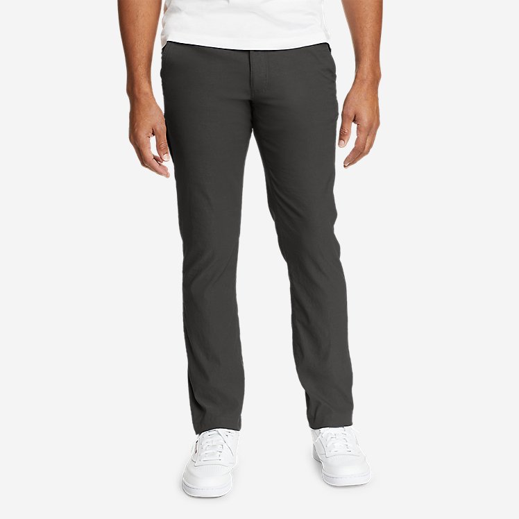 Eddie Bauer Men's Horizon Guide Chino Pants - Slim UPF Clothing - Dark Grey